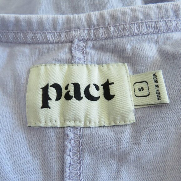 PACT The Frame Cotton Midi Dress in Lavender Purple Minimalist Travel - Size S - Picture 12 of 13